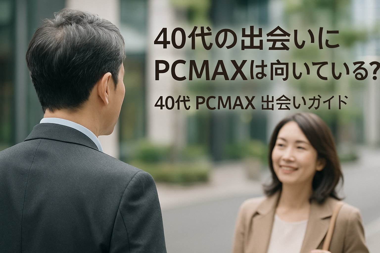 40代の出会いにPCMAXは向いている？｜40代 PCMAX 出会いガイドのアイキャッチ画像